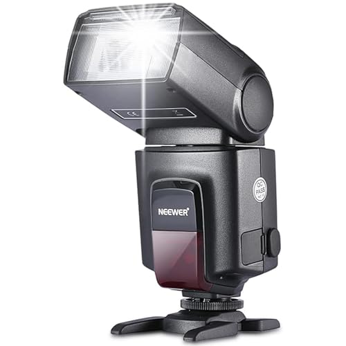 NEEWER TT560 Camera Flash Speedlite Compatible with Canon Sony Nikon Panasonic Fuji DSLR with Universal Single Contact Hot Shoe Mount, Speedlight Compatible with Sony ZV1, NOT for ZV-1F, No TTL