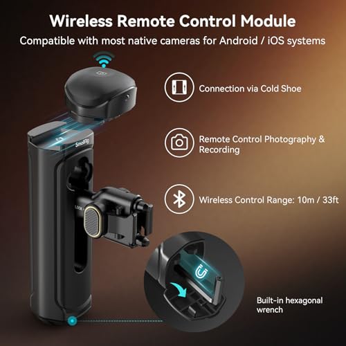 SmallRig Universal Quick Release Phone Cage Kit Basic, Aluminum Smartphone Video Rig Kit with Wireless Control Dual Handles and Phone Clip, for MagSafe, for iPhone 17 16 15 for Samsung for Pixel - style: Dual Handheld Kit