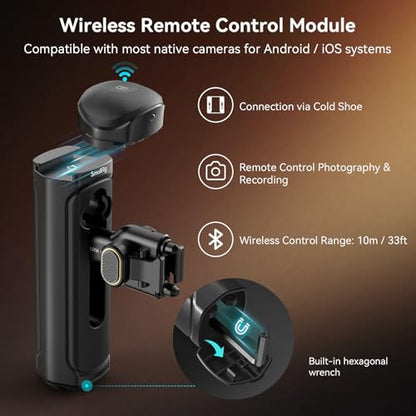 SmallRig Universal Quick Release Phone Cage Kit Basic, Aluminum Smartphone Video Rig Kit with Wireless Control Dual Handles and Phone Clip, for MagSafe, for iPhone 17 16 15 for Samsung for Pixel - style: Dual Handheld Kit