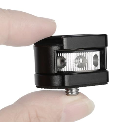 NICEYRIG Cold Shoe Adapter for 1/4’’-20 Thread, Thumbscrew Easy Mounting Cold Shoe Base for Microphone Flash LED Video Light - 499 - style: 1/4'' mount