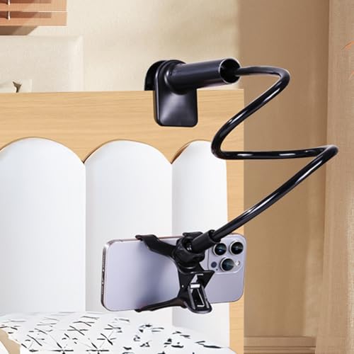 360-Degree Rotating Phone Stand, Adjustable Phone Holder for Desk, Flexible Phone Mount for Video Calls and Watching Videos - color: Black2