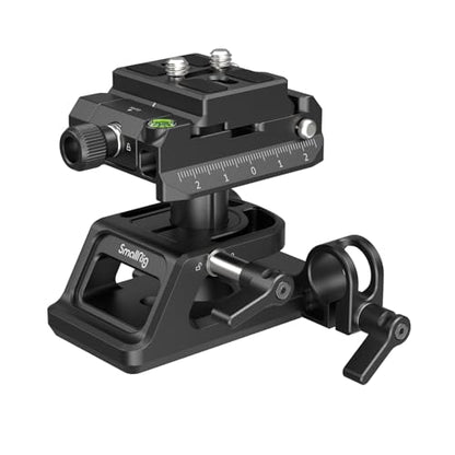 SmallRig Mount Plate for Arca-Swiss Quick Release Clamp and Bottom Plate for Manfrotto Type with Height-Adjustable 15mm Rod Clamp Mount - 4233 - style: Baseplate w/ 15mm Rod Mount