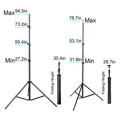 Photography Lighting kit with Backdrops, 8.5x10ft Backdrop Stands, UL Certified 5500K 800W Equivalent 25W LED Umbrella Softbox Continuous Lighting, Photo Studio Equipment for Photo Video Shoot
