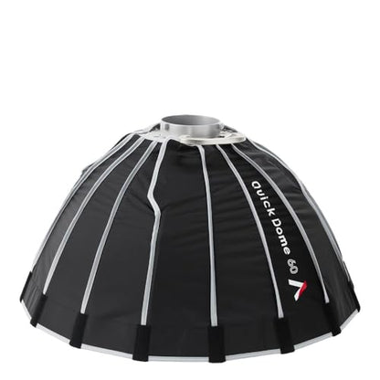 Aputure Light Dome Quick Dome 60 Softbox,60cm(2ft) Circular Bowens Mount with Quick Release Design,Include Diffusion, Light Control Grid, & Carrying Bag for Led Video Light