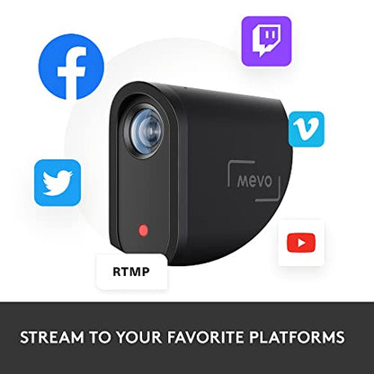 Logitech for Creators Mevo Start 3-Pack Wireless Live Streaming Cameras, for Multi-Camera HD Video,App Control and Stream via Smartphone or Wi-Fi - style: 3 Pack