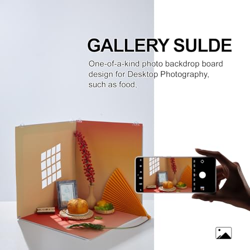 19x19 Inch Backdrop Board Kit, 2PCS Backgound Frame, 1PC Background Board, 6PCS Backdrop Paper, 6PCS Shadow Light Paper for Product, Food, Jewelery, Makeup Photography Shooting - size: 19x19inch