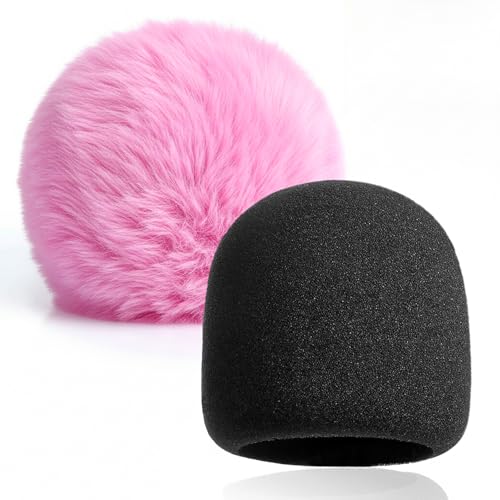 2 PCS Pink Pop Filter Compatible with Blue Yeti Microphone,For Yeti Mic,For Blue Yeti Pro USB Microphone - color: Pink