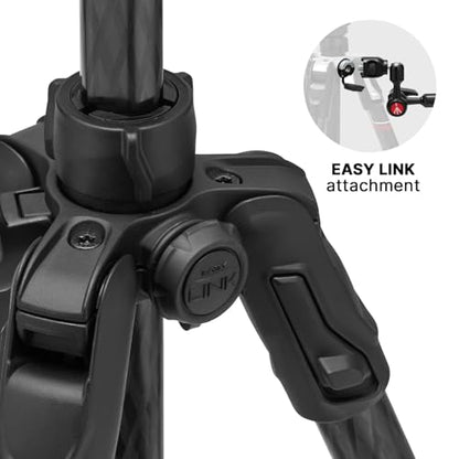 Manfrotto Befree Advanced AS, Camera Travel Tripod Kit, Twist Lock, Compatible with Arca-Swiss, Portable and Compact, Ball Head, Carbon Tripod for DSLR, Mirrorless, Camera Accessories - style: Befree Adv Arca-Swiss Twist Carb