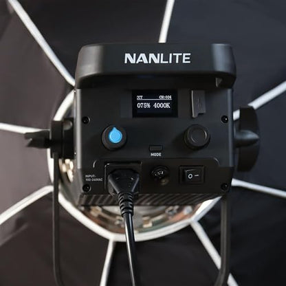 Nanlite FS-300B 350W Bi-Color LED Video Light, 2700K-6500K LED Spotlight, CRI 96+, Bowens Mount, App Control, Professional Lighting for Photography, Video, YouTube & Live Streaming