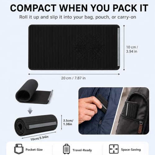 Foldable Silicone Aluminum Phone Holder, Adjustable Anti-Slip Flexible Silicone Phone Holder, Folded into Any Shape, Airplane Cellphone Holder for Home Office Travel Treadmill (Black) - color: Black-1PCS