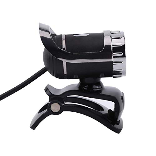 Webcam 480P, Clip on PC Camera, Built in Microphone,12.0M Pixels, 360° Rotating for Computer Laptop Desktop, Plug and Play for Video Broadcasting, Compatible with