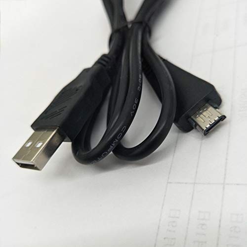 Replacement VMC-MD3 USB Data Sync Transfer Cable USB 2.0 Charging Cord Lead Compatible with Sony Cyber-Shot/Cybershot Digital Camera DSC-W350D W360 W380 W390 W570 TX100 TX66 and More (3.3ft/Black)