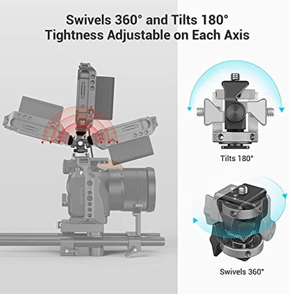 SmallRig Field Monitor Mount Holder Swivel and Tilt Adjustable with Cold Shoe Mount for 5" and 7" Monitor - style: Cold Shoe