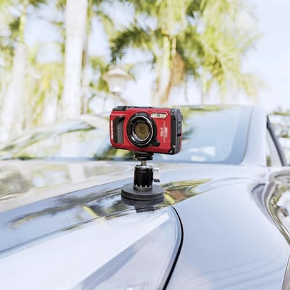 JJC Metal Magnetic Camera Mount with Ball Head, 1/4"-20 Screw & Cold Shoe, for DJI Osmo Pocket 4 3 Nano Action 6 5 Pro 4 3 for Gopro Hero 13 12 11 10, for Insta360 X5 X4 X3 Ace Pro 2, Digital Camera - color: Metal Magnetic Mount with Ball Head & 1/4