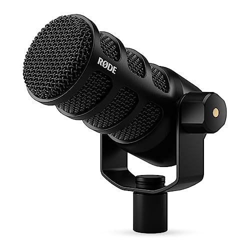 RØDE PodMic USB Versatile Dynamic Broadcast Microphone With XLR and USB Connectivity for Podcasting, Streaming, Gaming, Music-Making and Content Creation (Black) - color: PodMic USB Black