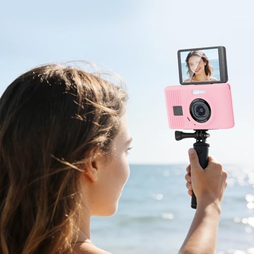 Silicone Case for kodak pixpro C1 Digital Camera with 2PCS Screen Protector and Lanyard - (Pink) - color: Pink