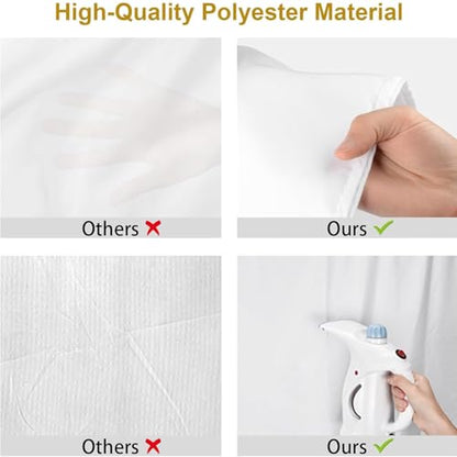 UTEBIT 6X9FT White Background for Photography Photo Booth Backdrops for Photoshoot Backgrounds Screen Video Recording Parties Curtain, Low Temperature Ironing to Remove Wrinkles - size: 6x9FT