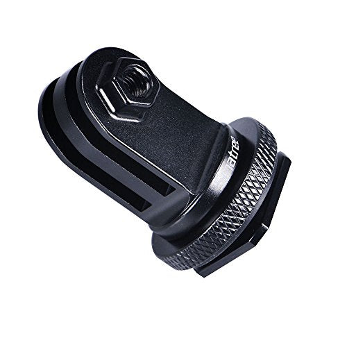 Smatree Full Aluminum Tripod Screw to DSLR Camera Flash Cold Shoe Mount Adapter Compatible for Gopro Hero 13/12/11/10/MAX/9/8/7/6/DJI OSMO Action 5 pro, Aluminum Shoe Mount Adapter