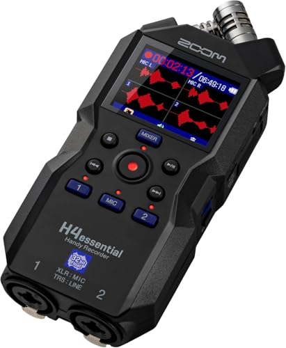 Zoom H4essential 4-Track Handy Recorder with 32-Bit Float Bundle with WSH-4E Hairy Windscreen (H4essential + Windscreen) - style: H4essential + Windscreen