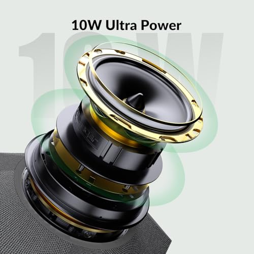Conference Speaker and Microphone for Large Meeting Rooms, Daisy Chain Mics(Not included) for Up to 20 People, 360° Voice Pickup, AI Noise Reduction, 10W Speakerphone, USB/Bluetooth, Works with Zoom