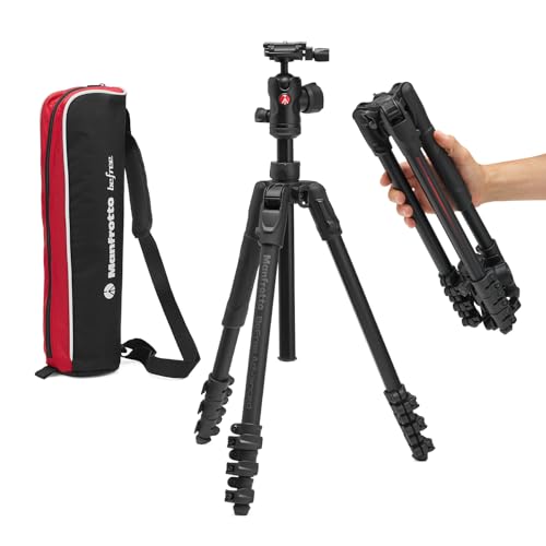 Manfrotto Befree Advanced AS, Camera Tripod, Lever Lock,Compatible with Arca-Swiss, Portable and Compact, Aluminum, Travel Tripod Kit, Ball Head, for DSLR, Mirrorless, Camera Accessories - style: Befree Adv Arca-Swiss Lever Alu