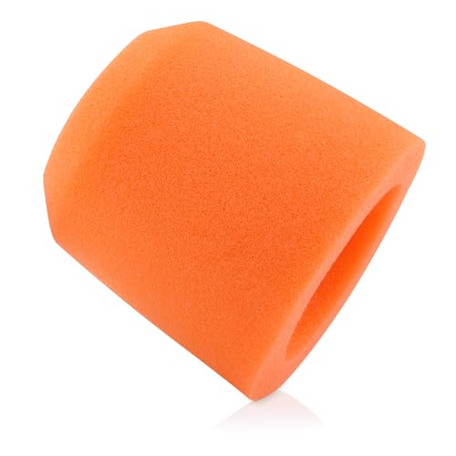 LEFXMOPHY Orange MV7 Windscreen，Mic Foam Cover Replacement for Shure MV7 MV7X Microphone Pop Filter, Wind Muff - color: ORANGE