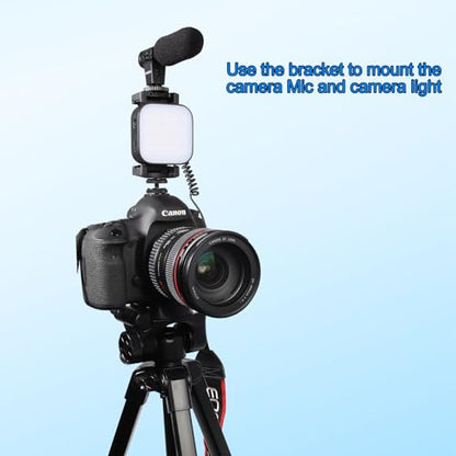 Suptig Adjustable Power Bank Holder with 2 Cold Shoe Mount for Camera Rig, Phone Mount.