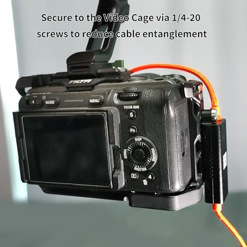 ZGCINE DT-PD 20" D-Tap to USB-C PD 2-Way V-Mount Charger Braided Power Delivery Cable for V-Mount Battery,Mirrorless Cameras, Phones &More