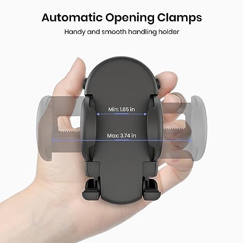 MiiKARE Gym Phone Holder - Magnetic, 360 Rotating, Home & Gym Essentials for All, Black - color: Black