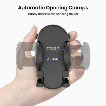 MiiKARE Gym Phone Holder - Magnetic, 360 Rotating, Home & Gym Essentials for All, Black - color: Black