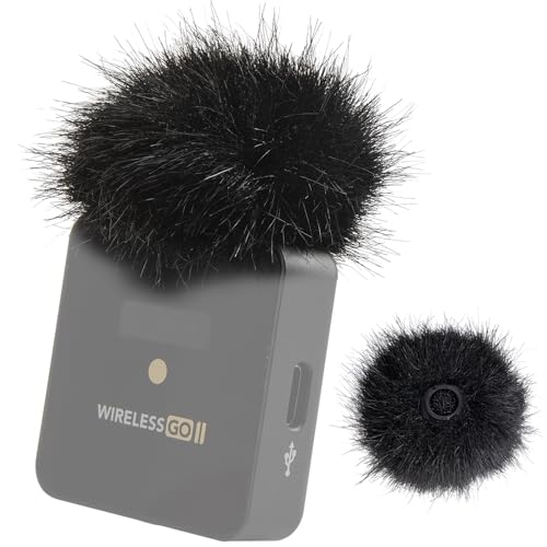 YOUSHARES 2PCS Wind Muff for Rode Wireless Go 2 Dual Channel Wireless System, Pop Filter Designed for RodeWireless Go II - Rode Go2 Mic Accessories - color: Wireless GO II Wind Muff