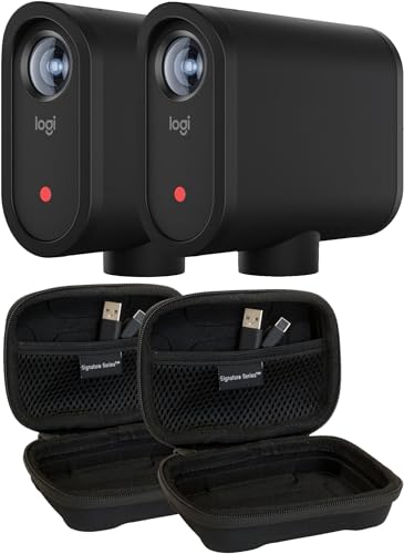 Logitech Mevo Start Wireless Live Streaming Camera For Creators with Signature Series Case - 1080p HD Video with App Control, Stream Via LTE or WiFi, Multi-Cam Compatible, Internal Mics - 3 Pack