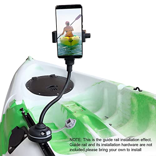Lixada Kayak Phone Mount Universal Boat Bracket Canoe Camera Mount Holder with Flexible Long Arm