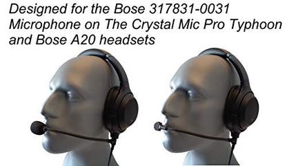 Replacement Aviation Microphone windscreens for Bose Typhoon (Two (2) Pack A20 Model) - color: Two (2) Pack A20 Model