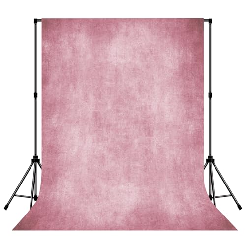 Photo Backdrop Pink Background 5x7ft Studio Abstract Texture Photography Portrait Photography Ultrafine Fiber Princess Theme Decoration Valentine's Day Romantic Setting - color: Pink, size: 5x7ft