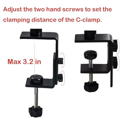 Wintopro Height Adjustable Flex Shaft Rotary Tool Hanger Stand with Table Clamp, Heavy Duty Motor Mount Compatible with Foredom, Dremel, Grobet Tools