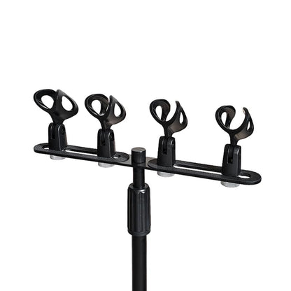 CH4 Mini 4 Mic Mount Bar with Standard 5/8-Inch Thread Suitable for Most Microphone Stands Boom Arms