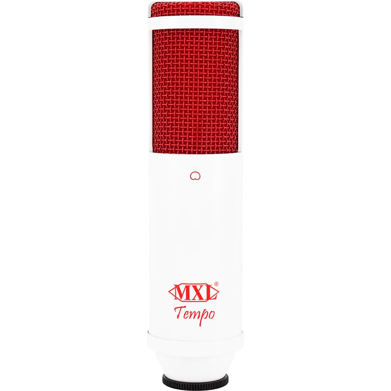 MXL Tempo-WR Mac and PC Compatible USB Powered Condensor Microphone - White/Red