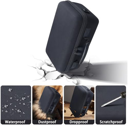 Camera Case Compatible with Canon EOS Rebel T7/T100/R50/R100/R5/R6 V//R6 Mark II DSLR Camera with 18-55mm Lens,Sony,Nikon DSLR Camera Protective Case with Shoulder Strap (Black Case) - color: Black Case