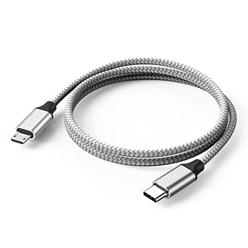 USB C to Micro USB Cable 3.3ft, 16W Charging & 480Mbps Data Transmission MicroUSB to USB Type C Cord 1M - size: 3.3 Feet