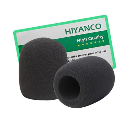 6 Pack Foam Mic Cover for Shure SM58 SM48 and Most Ball-Type Microphone, Handheld Microphone Windscreen Thick and Breathable Foam Microphone Protector Mic Wind Cover