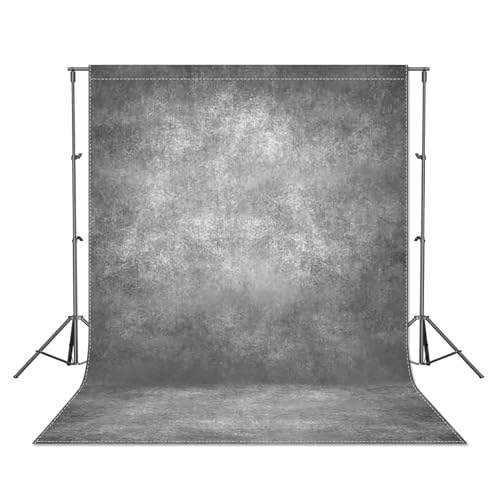 8x10ft Fabric Grey Abstract Texture Photography Backdrop (No Stand No Clips) Portrait Photoshoot Background Adult Newborn Child Headshot Photo Studio Props Booth Rod Pocket On Top - color: Grey, size: 8'x10'