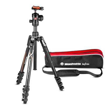 Manfrotto Befree Advanced Camera Tripod Kit Compatible with Sony Alpha7 and Alpha9 Cameras, Tripod Travel Kit with Ball Head and Lever Closure, Aluminium Tripod for Camera Accessories, DSLR,Mirrorless - style: Befree Sony Alpha Alu
