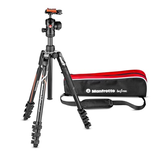 Manfrotto Befree Advanced Camera Tripod Kit Compatible with Sony Alpha7 and Alpha9 Cameras, Tripod Travel Kit with Ball Head and Lever Closure, Aluminium Tripod for Camera Accessories, DSLR,Mirrorless - style: Befree Sony Alpha Alu