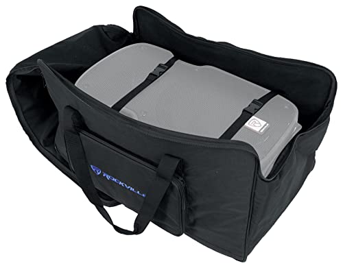 Rockville TB12 v2 Rugged Speaker Bag Carry Case Fits Yamaha DXR12 and QSC K12.2 12" Speakers and other Similar Sized PA Systems | Stand Holder Pocket, Interior Straps, Water Resistant, Dual YKK Zippers, Thick Foam Padding, Dual Handles - style: 12 - Inche