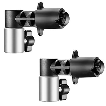 NEEWER 2 Pack Reflector Holder Backdrop Clamp, Sturdy Aluminum Alloy Photography Reflector Disc Holding Positioning Clamp Mount Adapter for Light Stand with 5/8" Stud, RF-NA-2 - style: 2 Pack