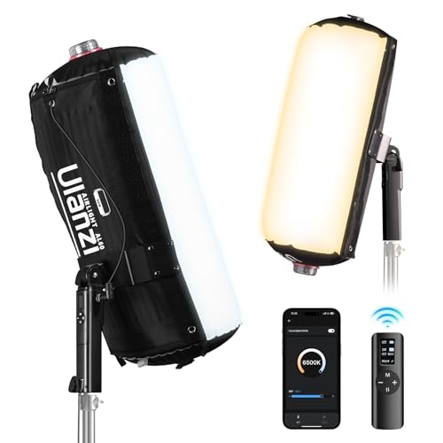 Ulanzi AL60 Inflatable Tube Light - LED Video Light Photography with Remote, 2700K-6500K CRI≥96 10 Effects Portable Photography Camera Soft Light for Game/Live Stream/YouTube(Not Adapter & Power Bank) - size: 60W