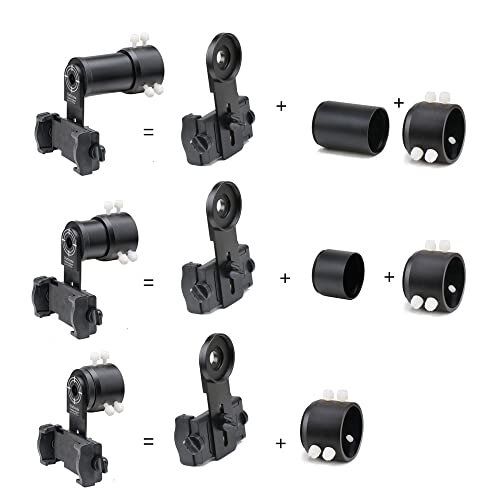 Rifle Scope Mount Camera Adapter - Smartphone Camera Adapter for Hunting & Birding - Outdoor Shooting | Universal phone adapter; stable alignment; wide compatibility - size: Enhanced Alum Single View 33~46mm