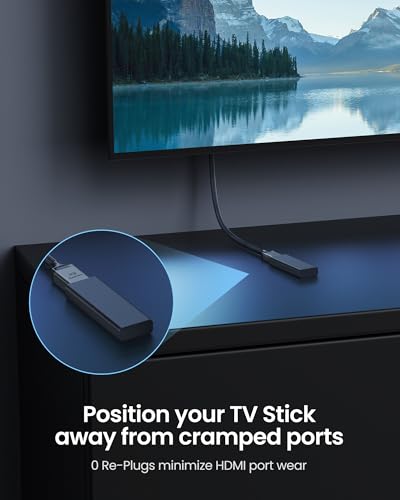 Silkland 8K HDMI Extension Cable 3.3FT/1M HDMI Extender 2.1, 8K@60hz 4K@120hz HDMI Male to Female Adapter,Ultra High Speed 48Gbps HDMI Cord Compatible with Fire Stick Roku TV Blu-Ray Laptop PS5/4 Xbox - size: 3.3FT