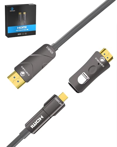 Fiber Optic HDMI Cable (HDMI 2.0, 18Gbps), Long HDMI Cable in Wall 75 ft, Ultra High Speed 4K 60Hz 444 with Micro and Standard HDMI Connector, HD,HDR10,ARC,3D,Slim for Laptop,PS4, Projector - size: 75 feet, style: HDMI to Micro HDMI & HDMI
